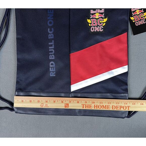 Red Bull‎ BC One Drawstring Bag Backpack Navy Blue B Boy Dancing Lightweight - Picture 5 of 9